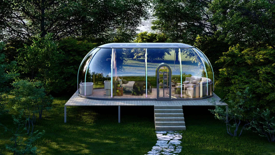 Panoramic pod: elevate your Airbnb, guest house, ADU, glamping, studio or alternative house to a new level of luxury